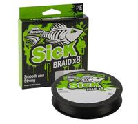Berkley Sick Braid - Lenza da pesca intrecciata a 8 strati, 300 m, per pesca in acqua dolce o acqua salata in mare bianco o nero (nero, 0,14 mm - 16,5 kg)