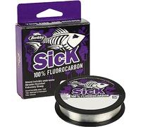 Berkley Sick Fluorocarbon Leader Material - Lenza da Pesca in Fluorocarbon trasparente, leader invisibile per la pesca di predatori, ad affondamento veloce, 50m