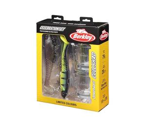 Berkley Soft Glide Set regalo esche da pesca | 2 esche morbide da 20 cm | Aroma PowerBait | Pesca predatori | Set celebrativo igs for Bigs
