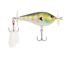 Berkley Spin Bomb Floating Topwater Lure; esca propulsiva per pescatori di bass e predatori, eliche a rotazione lenta per il massimo spruzzo d'acqua e azione di pesce esca ferito, 6 cm, MF Bluegill