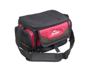 BERKLEY System Bag Red-Black + 4 boxes, Borsa da Pesca, 1345043