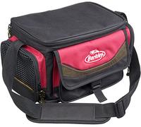 Berkley System, Borsa con 4 scatole e Scomparto Superiore refrigerante. Unisex-Adulto, Rosso/Nero, M