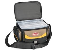 Berkley System - Practica Borsa da Pesca con 4 Scatole per Esche da Pesca e Scatole per Attrezzatura da Pesca con tracolla imbottita