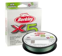 Berkley X5 Braid, Lo-Vis-Lenza Intrecciata Verde Unisex, Cristallo Bianco, 17.0kg| 164yd | 150m