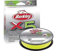 Berkley Filo da pesca X5 – Treccia 5 fili per mare e acqua dolce, 150 m Flame Green 0,06–0,20 mm