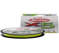 Berkley X5 - Lenza da pesca intrecciata a 5 fili, resistente, per pesca in acqua salata e d'acqua dolce