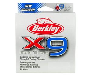 Berkley X9 - Treccia da pesca, colore: cristallo