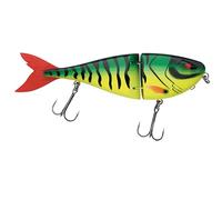 Berkley Zilla Jointed Glider, esca da pesca per predatori, esca da nuoto ad affondamento lento, profondità regolabile con sistema Klip Lok, profondità di immersione 0,5-1,5 m, 18 cm, Shadow Tiger