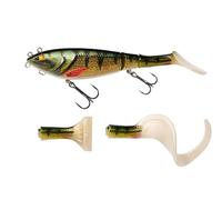 Berkley Zilla Tailswinger, Amo da Pesca, Esca Rigida, la Prima Tailbait Snodata sul Mercato con Azione di Nuoto e Versatilità, Pesca ai Predatori, Luccio, Unisex, Persico, 56 g, 140 mm