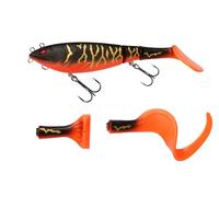Berkley Zilla Tailswinger, Amo da Pesca, Esca Rigida, la Prima Tailbait Snodata sul Mercato con Azione di Nuoto e Versatilità, Pesca ai Predatori, Luccio, Unisex, Shadow Tiger, 89 g, 180 mm