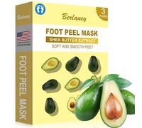 Berlaney Foot Peeling Mask, 3 Pairs Pack (Burro di karité)