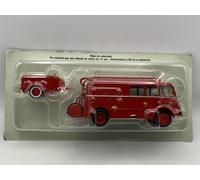 Berliet GLA 19R + trailer vigili del fuoco 1:43 Ixo Hachette diecast