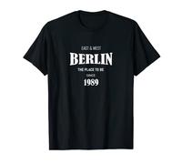 Berlin City - Maglietta estiva con scritta "Berlin the place to be tshirt Maglietta