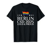 Berlin CSD 2025 | Loud & Proud Rainbow Design Maglietta