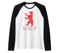 Berlin Design - Orso Berlino - I Love Berlin Maglia con Maniche Raglan