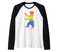 Berlin Design - Orso di Berlino - I Love Berlin Maglia con Maniche Raglan