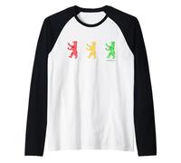 Berlin Design - Orso di Berlino - I Love Berlin Maglia con Maniche Raglan