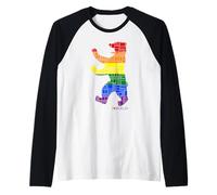 Berlin Design - Orso di Berlino - I Love Berlin Maglia con Maniche Raglan