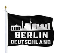 Berlin Deutschland Bandiera Da Esterno 90X150Cm Con Occhielli Doppia Faccia Bandiera Da Cortile Striscione Per Il Portico Decorazione Festival