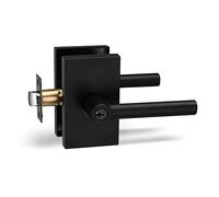 Berlin Modisch Maniglia per porta d'ingresso con serratura e chiave, set di leve di bloccaggio [per porta anteriore o ufficio] reversibile per porte destra e sinistra, resistente, finitura in ferro