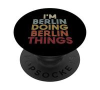 Berlin Name Berlin Personalized Name First Given PopSockets PopGrip Adesivo
