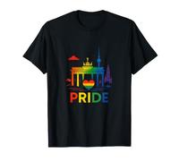 Berlin Pride LGBTQ Regenbogen Kunst Trans Gay Uguaglianza Maglietta