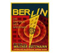 Berlin Symphonie Stadt Filmplakat Wandkunst Vintage Urbane Scene Poste