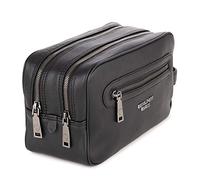 Berliner Bags Beauty Case Max II Unisex Grande da Viaggio Vera Pelle | Nero, Design Moderno, Manico Esterno, 2 Scomparti Principali, Tasca Frontale, Fodera Idrorepellente