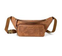 Berliner Bags Marsupio Sam in Vera Pelle, Formato Compatto con Tasche Multiple, da Indossare a Tracolla o in Vita, Uomo e Donna - Marrone