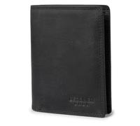 Berliner Bags Portafoglio Oliver Uomo Verticale con Portamonete RFID Pelle | Grigio Scuro, oltre 15 Tasche per Carte, 2 Scomparti Banconote, Bottone a Pressione, Scomparti Nascosti, Gettone Incluso