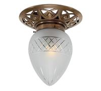 Berliner Messinglampen Pauline - piccola lampada da soffitto in ottone Berliner Messinglampen