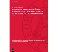 Berliner Symposion Über Fragen Der Carcinogenese Vom 11. opertina rigida)
