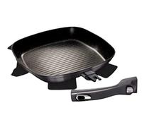 Berlinger Haus - BH/6914 - Padella per grigliare, 28 cm, con manico rimovibile, Metallic Line Carbon Pro Edition
