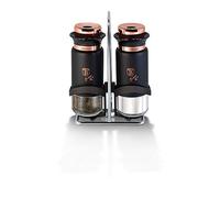 Berlinger Haus Black Rose Collection Sale e Pepper Shaker Set BH/1994 Nero/Oro Rosa Acciaio Inox 18/8