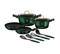 Berlinger Haus Emerald - Set di pentole antiaderenti in alluminio, 10 pezzi