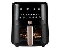 Berlinger Haus Friggitrice ad aria calda, 8 l, display touch digitale, 8 programmi, rivestimento antiaderente, collezione Black Rose | cucina sana senza olio