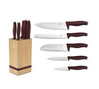 Berlinger Haus Leonardo Collection BH-2972 - Set di coltelli con supporto, in bambù, 6 pezzi