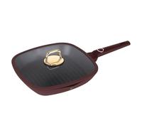 Berlinger Haus Leonardo Collection - Bistecchiera a induzione con coperchio, 28 cm, 2,1 l, antiaderente TitanPro, bordeaux, collezione