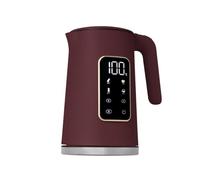 Berlinger Haus Leonardo Collection - Bollitore digitale da 1,7 l, in acciaio inox, interno e plastica, regolazione della temperatura, 4 livelli, 2200 W, colore: Bordeaux opaco