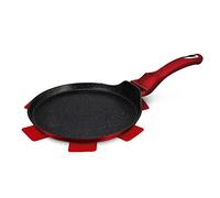 BERLINGER HAUS - Padella per pancake, 28 cm, linea metallizzata Borgogna Edition Free Protector