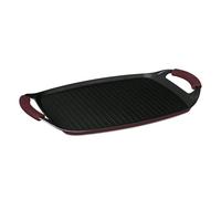 Berlinger Haus Piastra per barbecue, 47 cm, collezione Leonardo + 2 pezzi, manico in silicone resistente al calore, gratis