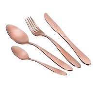 Berlinger Haus Rose Gold Satin Set di Posate Oro Opaco 24 Pezzi in Acciaio Inox Finitura Satinata, Servizio Posate per 6 Persone, Campeggio, Hotel, Cutlery Set Design Moderno ed Elegante, Oro Rosa