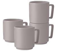 Berlinger Haus Set di 4 bicchieri da 300 ml, collezione tortora, di alta qualità, elegante e pratico