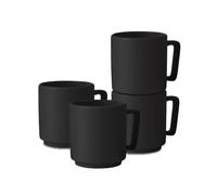 Berlinger Haus Set di 4 bicchieri da 300 ml Matte Black Collection, di alta qualità, elegante e pratico
