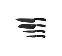 Berlinger Haus Set di 4 coltelli con rivestimento antiaderente Matte Black Collection, elegante, di alta qualità ed elegante