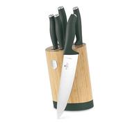 Berlinger Haus Set di 6 coltelli in acciaio temprato 3cr13/con supporto BAMBOO/verde opaco
