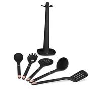 Berlinger Haus Set di 6 utensili da cucina, con supporto, Black Rose Collection BH-8617