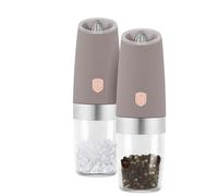 Berlinger Haus Set di macinasale e pepe, 2 pezzi, meccanismo elettrico a gravitazione, tortora, macina spezie per sale e pepe