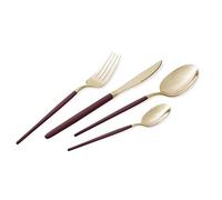 Berlinger Haus Set di posate in acciaio inox, 24 pezzi, lucido, bordeaux - champagne | elegante, di alta qualità ed elegante