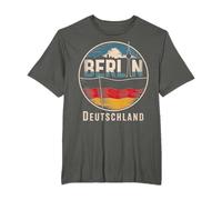 Berlino Deutschland City Travel Skyline Design Maglietta
